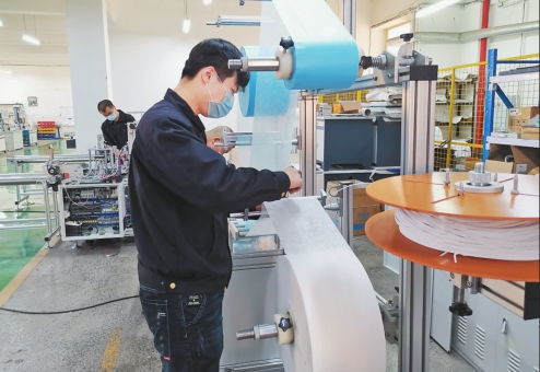 我省科技企業成功研發并交付全自動口罩機生產線，網絡科技研發助力抗疫生產
